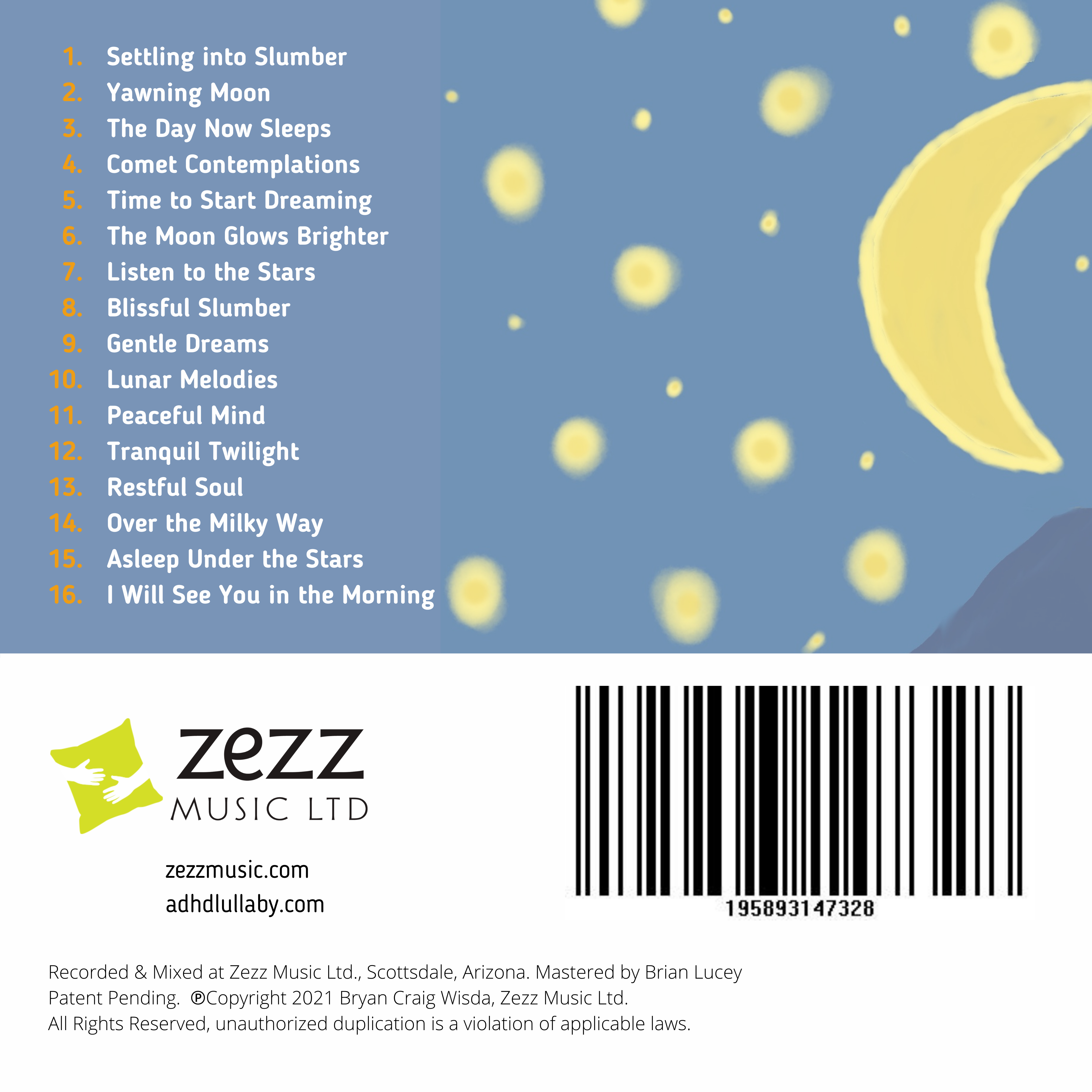 ADHD Lullaby, Vol. 2: Soothing Sleep - Compact Disc